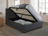 Time Living Mayfair 5ft Kingsize Dark Grey Fabric Ottoman Bed Frame Thumbnail