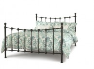 Serene Marseilles 4ft Small Double Black Metal Bed Frame Thumbnail
