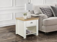 Birlea Highgate Cream And Oak Finish Lamp Table Thumbnail