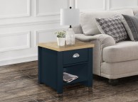 Birlea Highgate Navy Blue And Oak Finish Lamp Table Thumbnail