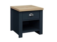 Birlea Highgate Navy Blue And Oak Finish Lamp Table Thumbnail