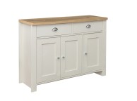 Birlea Highgate Cream And Oak Finish 2 Drawer 3 Door Sideboard Thumbnail