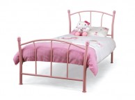 Serene Penny 3ft Single Pink Metal Bed Frame Thumbnail