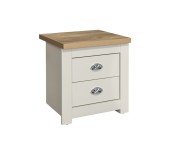 Birlea Highgate Cream And Oak Finish 2 Drawer Bedside Thumbnail