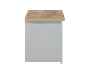 Birlea Highgate Grey And Oak Finish 2 Drawer Bedside Thumbnail