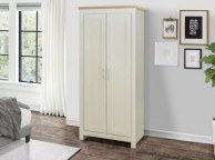 Birlea Highgate Cream And Oak Finish 2 Door Wardrobe Thumbnail