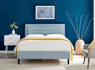 Limelight Picasso 3ft Single Duck Egg Blue Fabric Bed Frame Thumbnail