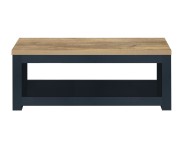 Birlea Highgate Navy Blue And Oak Finish Coffee Table Thumbnail