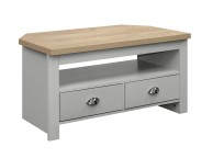 Birlea Highgate Grey And Oak Finish Corner TV Unit Thumbnail