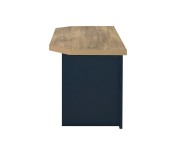 Birlea Highgate Navy Blue And Oak Finish Corner TV Unit Thumbnail