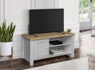 Birlea Highgate Grey And Oak Finish Small TV Unit Thumbnail