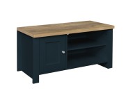 Birlea Highgate Navy Blue And Oak Finish Small TV Unit Thumbnail