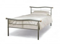 Serene Waverly 3ft Single Silver Metal Bed Frame Thumbnail