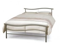 Serene Waverly 4ft6 Double Silver Metal Bed Frame Thumbnail