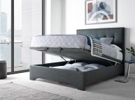 Kaydian Langley 4ft6 Double Dark Grey Fabric Ottoman Storage Bed Thumbnail