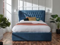 GFW Dakota 5ft Kingsize Teal Upholstered Fabric Ottoman Bed Frame Thumbnail