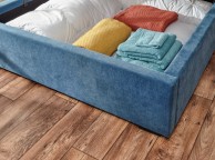 GFW Dakota 5ft Kingsize Teal Upholstered Fabric Ottoman Bed Frame Thumbnail