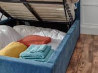 GFW Dakota 5ft Kingsize Teal Upholstered Fabric Ottoman Bed Frame Thumbnail