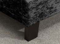 Birlea Berlin 5ft Kingsize Black Crushed Velvet Fabric Bed Frame Thumbnail