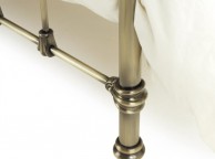Serene Olivia 4ft6 Double Antique Brass Metal Bed Frame Thumbnail