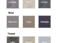 Sealy Tate 5ft Kingsize Fabric Headboard (Choice Of Colours) Thumbnail