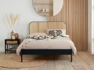 Birlea Margot Black Oak And Rattan 5ft Kingsize Bed Frame Thumbnail