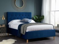 Birlea Loxley 4ft6 Double Blue Fabric Bed Frame Thumbnail