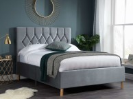 Birlea Loxley 4ft6 Double Grey Fabric Bed Frame Thumbnail