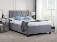 Birlea Cologne 4ft6 Double Grey Fabric Ottoman Bed Frame Thumbnail