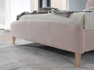 Birlea Otley 5ft Kingsize Blush Pink Teddy Fabric Bed Frame Thumbnail