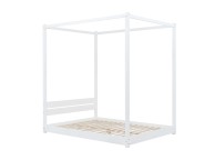 Birlea Darwin 4ft6 Double White Wooden 4 Poster Bed Frame Thumbnail