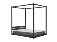 Birlea Darwin 5ft Kingsize Black Wooden 4 Poster Bed Frame Thumbnail