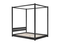 Birlea Darwin 4ft6 Double Black Wooden 4 Poster Bed Frame Thumbnail