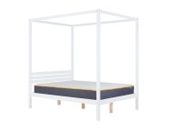 Birlea Mercia 4ft6 Double White Wooden 4 Poster Bed Frame Thumbnail