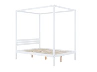 Birlea Mercia 5ft Kingsize White Wooden 4 Poster Bed Frame Thumbnail