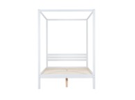 Birlea Mercia 4ft6 Double White Wooden 4 Poster Bed Frame Thumbnail