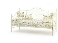 Serene Florence 3ft Ivory Metal Day Bed Thumbnail