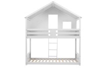 Birlea Safari 3ft Single White Wooden Bunk Bed Thumbnail