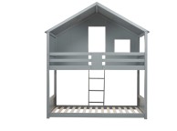 Birlea Safari 3ft Single Grey Wooden Bunk Bed Thumbnail