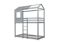 Birlea Adventure 3ft Single Grey Wooden Bunk Bed Thumbnail