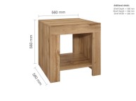 Birlea Compton Oak Finish Lamp Table Thumbnail