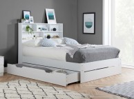 Birlea Alfie 4ft Small Double White Storage Bed With Drawer Thumbnail