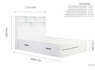 Birlea Alfie 4ft Small Double White Storage Bed With Drawer Thumbnail