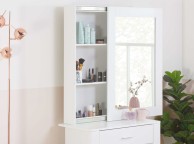 Birlea Evelyn White Dressing Table With Sliding Mirror Thumbnail