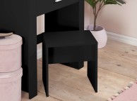 Birlea Evelyn Black Dressing Table With Sliding Mirror Thumbnail