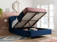 Birlea Lottie 4ft6 Double Midnight Blue Fabric Ottoman Bed Frame Thumbnail