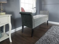 GFW Balmoral Ottoman Storage Window Seat In Grey Thumbnail