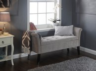 GFW Balmoral Ottoman Storage Window Seat In Silver Fabric Thumbnail