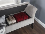 GFW Balmoral Ottoman Storage Window Seat In Silver Fabric Thumbnail