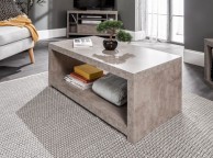 GFW Bloc Coffee Table With Shelf In Concrete Grey Thumbnail